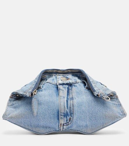 McQueen Manta Small denim clutch - McQueen - Modalova