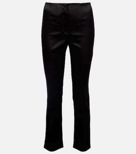 Stila cropped high-rise satin slim pants - Veronica Beard - Modalova