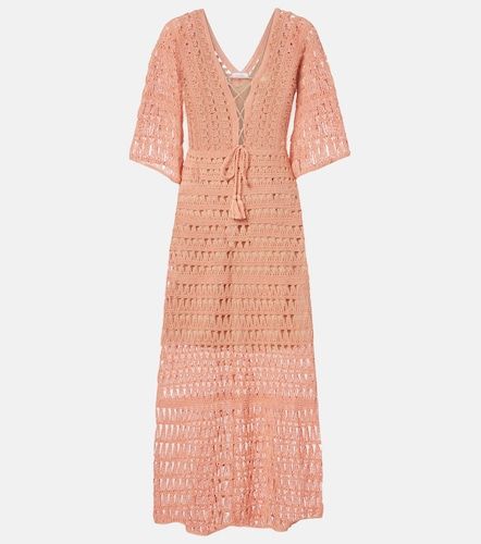 Vestido midi de croché de algodón - Anna Kosturova - Modalova