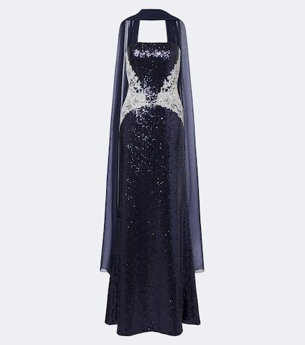 Abito lungo bustier con paillettes - Costarellos - Modalova