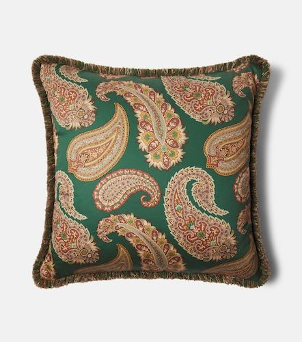 Etro Cojín de algodón con paisley - Etro - Modalova
