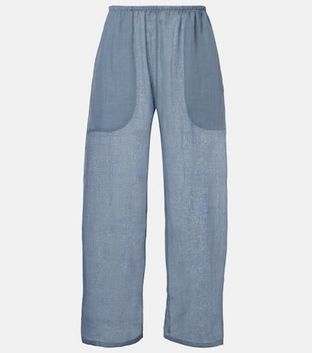 Niko cropped wide-leg ramie pants - Leset - Modalova