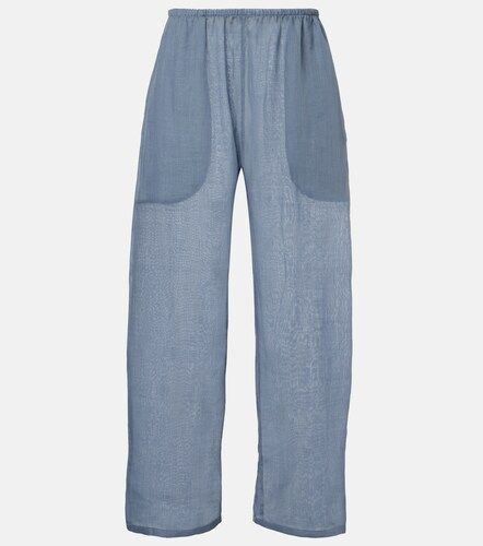 Niko cropped wide-leg ramie pants - Leset - Modalova