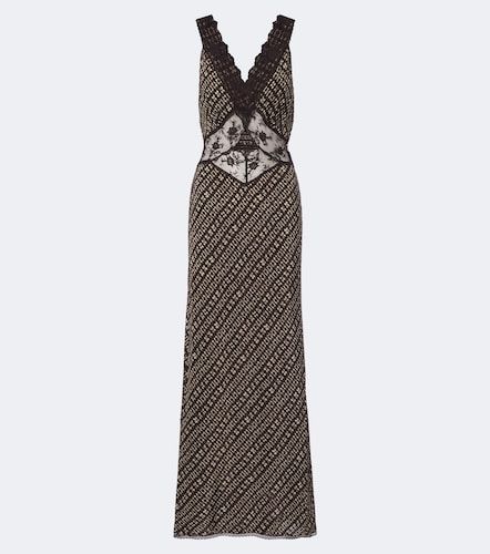 Abito lungo Astrid con pizzo e stampa - SIR - Modalova