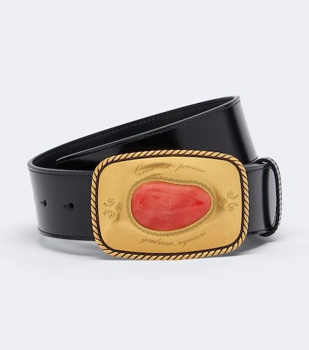 Embellished leather belt - Valentino Garavani - Modalova