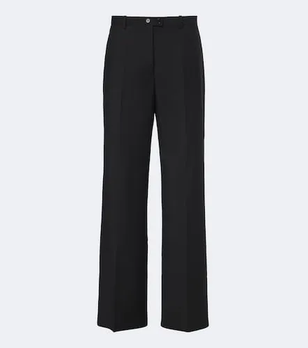 Wool and mohair canvas wide-leg pants - Jil Sander - Modalova