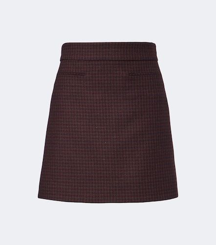 Gucci Checked wool-blend miniskirt - Gucci - Modalova