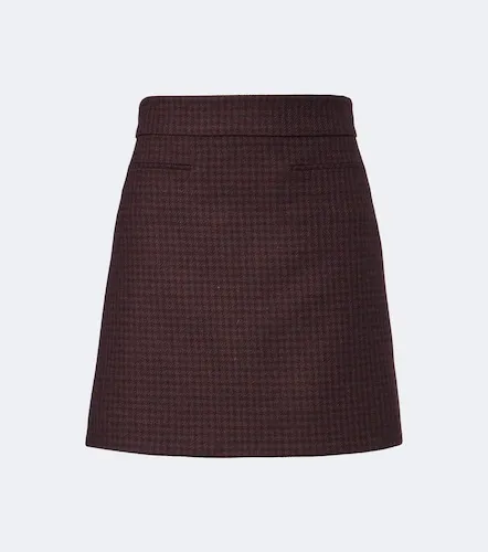 Gucci Checked wool-blend miniskirt - Gucci - Modalova