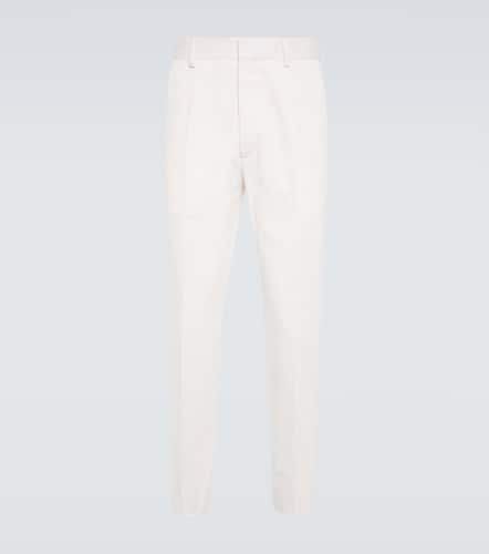 Pantalones rectos en gabardina de algodón - Prada - Modalova