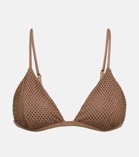 Joelle crystal-embellished bikini top - Simkhai - Modalova