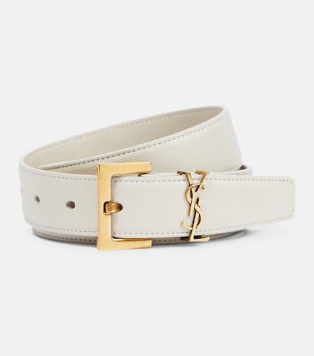 Cassandre leather belt - Saint Laurent - Modalova