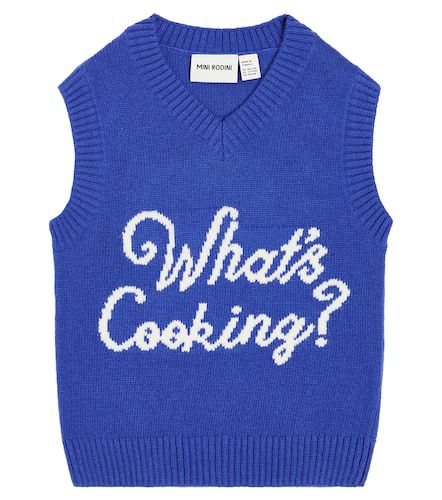 What's Cooking wool-blend sweater vest - Mini Rodini - Modalova