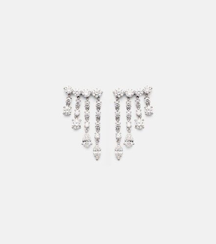 Rain Small 18kt white gold drop earrings with diamonds - Anita Ko - Modalova