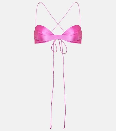Bralette in charmeuse di seta - The Sei - Modalova