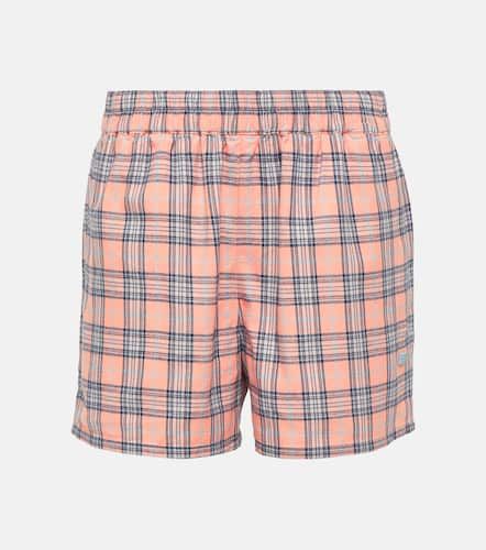 Mid-rise cotton flannel shorts - Acne Studios - Modalova