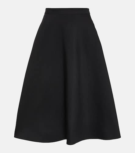 Falda midi de Crepe Couture de tiro alto - Valentino - Modalova