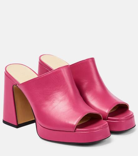 Alba 90 platform leather mules - Souliers Martinez - Modalova