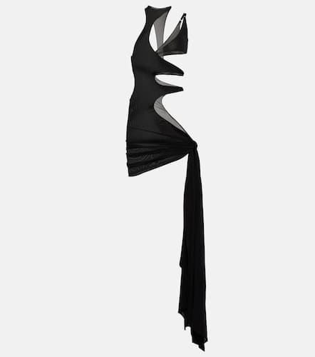 Asymmetric cutout crÃªpe beach dress - Mugler - Modalova