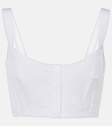 Alaïa Crop top de algodón - Alaia - Modalova