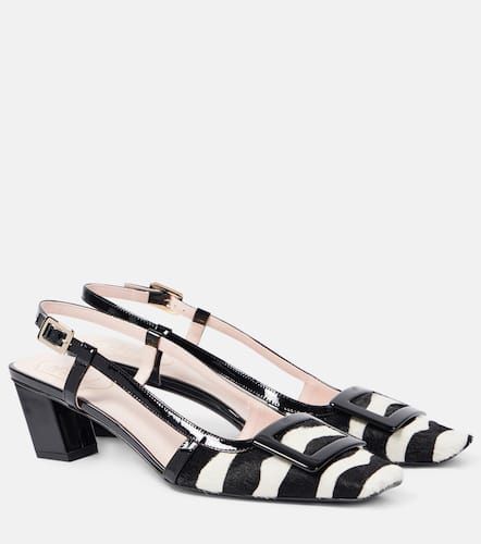 Belle Vivier 45 calf hair slingback pumps - Roger Vivier - Modalova