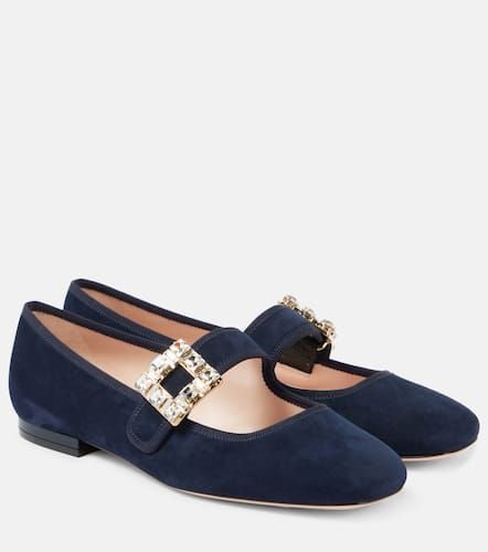 TrÃ¨s Vivier suede Mary Jane flats - Roger Vivier - Modalova