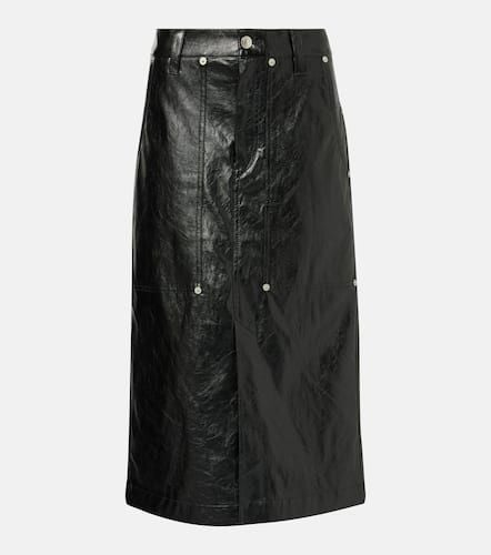 Angele faux leather midi skirt - Marant Etoile - Modalova