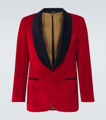 Blazer in velluto di cotone - Rubinacci - Modalova