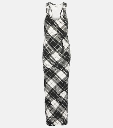 Tartan cotton maxi dress - Jean Paul Gaultier - Modalova