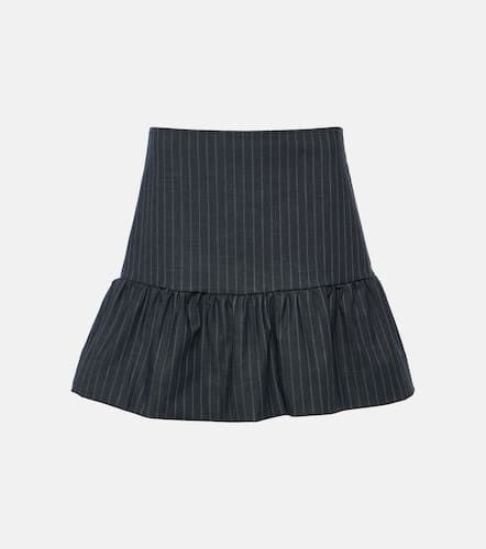 Ganni Pinstripe tiered miniskirt - Ganni - Modalova