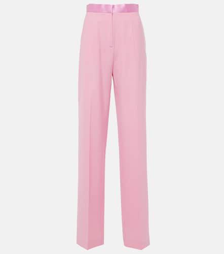 High-rise satin straight pants - Nensi Dojaka - Modalova