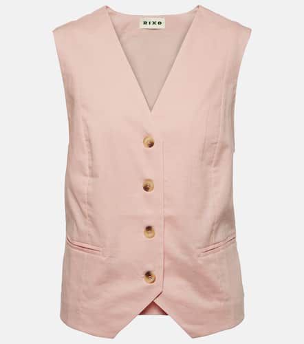 Rixo Gilet Norah in lino e cotone - Rixo - Modalova