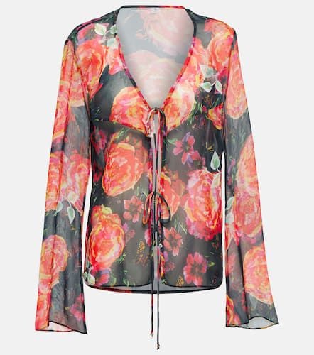 Vanessa floral chiffon beach cover-up - Bananhot - Modalova