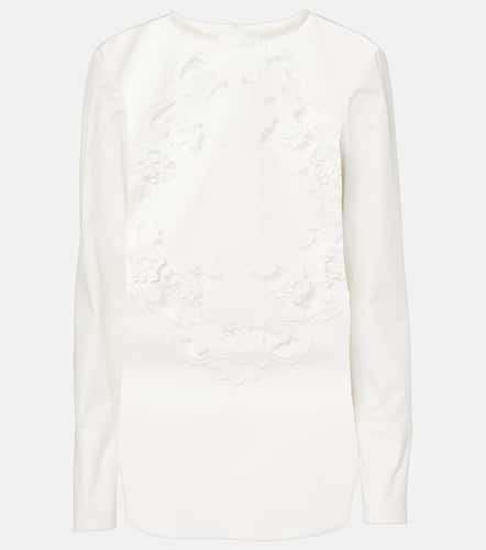 Embroidered cotton blouse - Oscar de la Renta - Modalova