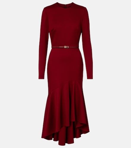 Abito midi a balze con cintura - Elie Saab - Modalova