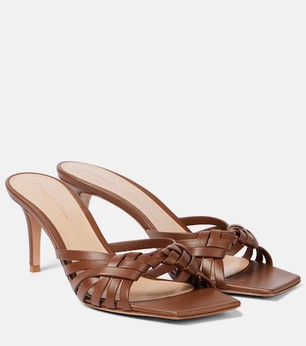 Vyna 70 metallic leather mules - Gianvito Rossi - Modalova