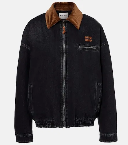 Miu Miu Jeansjacke - Miu Miu - Modalova