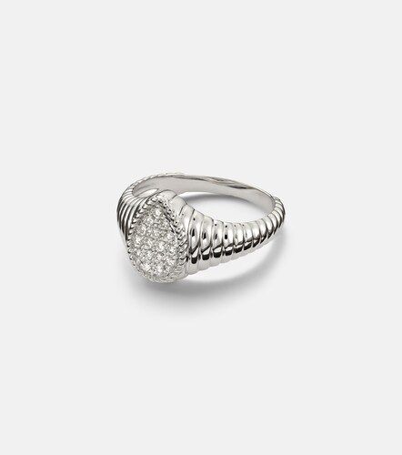 Kt white gold ring with diamonds - Yvonne Leon - Modalova