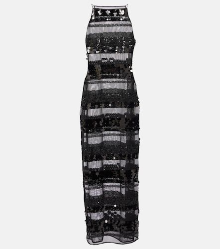 Oseree Sequined striped maxi dress - Oseree - Modalova