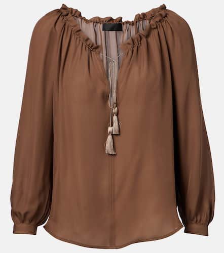 Carley silk georgette top - Nili Lotan - Modalova