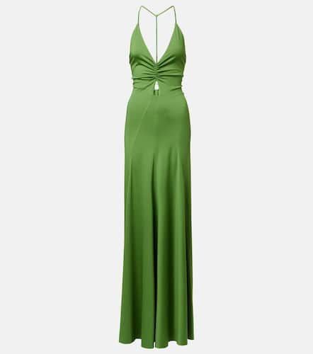 Ruched cutout jersey gown - Victoria Beckham - Modalova