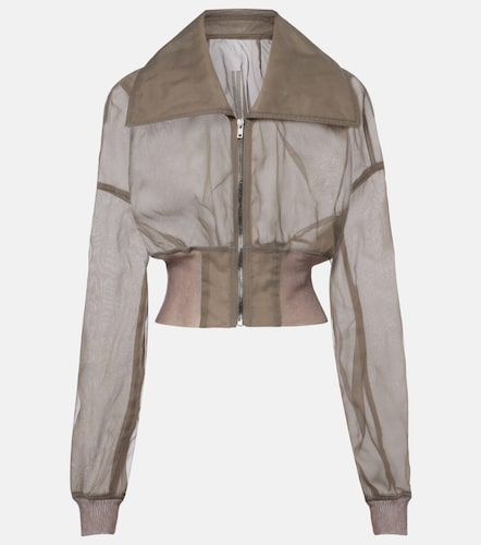 Bomber Dracucollar in tulle e organza - Rick Owens - Modalova