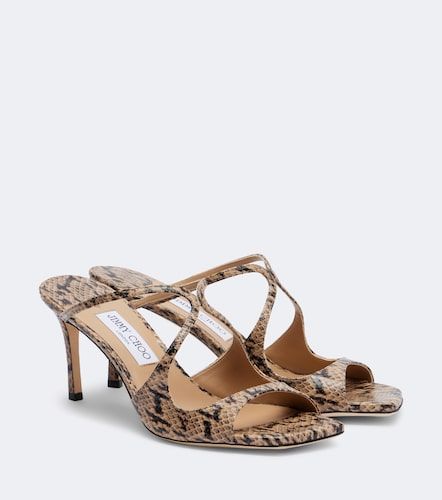 Anise snake-effect leather mules - Jimmy Choo - Modalova