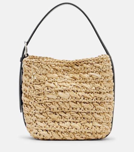 Belted Small raffia top-handle bag - Toteme - Modalova
