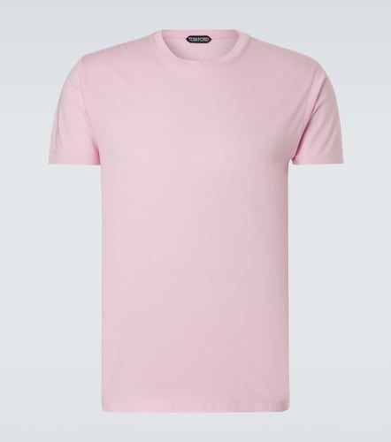 T-shirt in jersey di cotone e seta - Tom Ford - Modalova