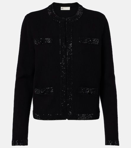 Embellished wool-blend cardigan - Tory Burch - Modalova