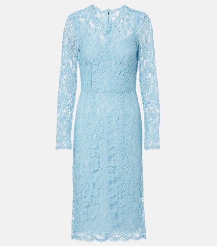 Vestido de cóctel de encaje en mezcla de algodón - Dolce&Gabbana - Modalova