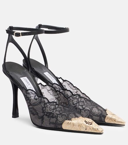 Salones destalonados Faiz de encaje - Jimmy Choo - Modalova