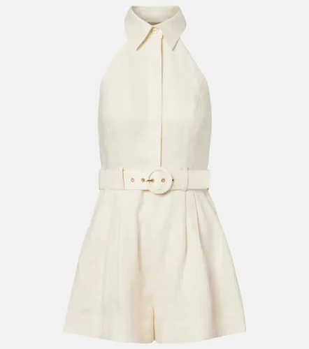 Awaken halterneck linen romper - Zimmermann - Modalova
