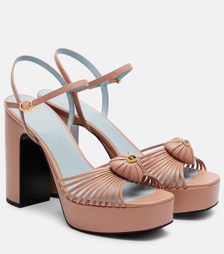 Cour Royal 115 leather platform sandals - Valentino Garavani - Modalova