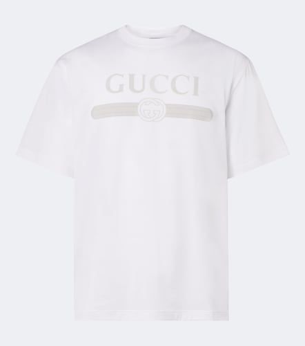 Gucci Logo cotton jersey T-shirt - Gucci - Modalova